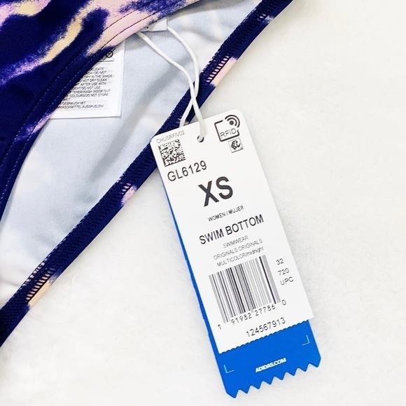 NWT Adidas Originals Swim Bottom Tie Dye Midnight Indigo - Picture 8 of 8